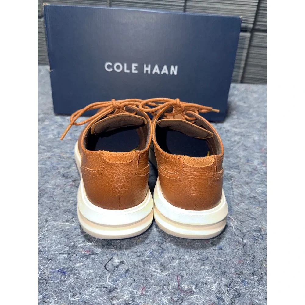 Cole Haan Grand Plus Plain Toe Oxford British Tan Leather Mens 8.5M Shoes C36935